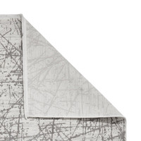 Mirage Grey Modern Abstract Scratched Rug