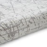 Mirage Grey Modern Abstract Scratched Rug