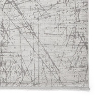 Mirage Grey Modern Abstract Scratched Rug