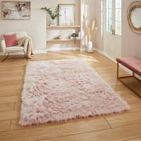Polar Plush Rose Soft Shaggy Rug