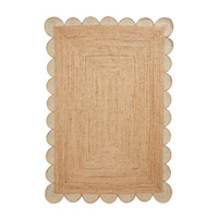 Savannah Jute Scallop Natural Rug