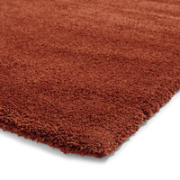 Sierra Terracotta Plain Shaggy Rug