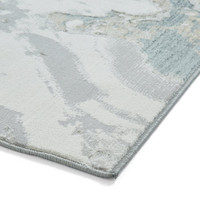 Tidal Silver Beige Modern Abstract Rug