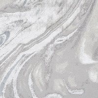 Tidal Silver Modern Abstract Rug