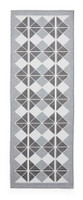 Victoria Dark Grey Modern Diamonds Washable Rug Runner