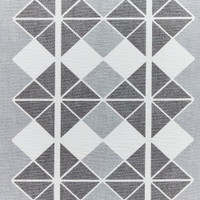 Victoria Dark Grey Modern Diamonds Washable Rug