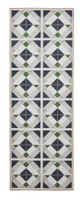 Victoria Grey Green Diamonds Washable Rug