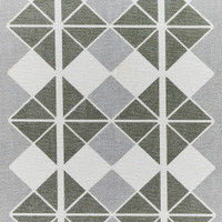 Victoria Grey Green Modern Diamonds Washable Rug
