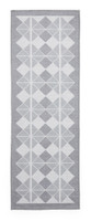Victoria Light Grey Modern Diamonds Washable Rug