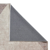 Whisper Beige Brown Modern Washable Rug Runner