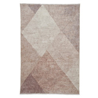 Whisper Beige Brown Modern Washable Rug Runner