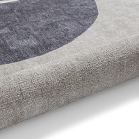 Whisper Beige Green Modern Divided Washable Rug Runner