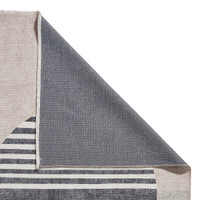 Whisper Beige Green Modern Divided Washable Rug Runner