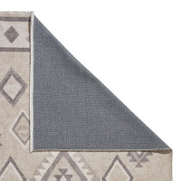 Whisper Beige Modern Diamonds Washable Rug Runner