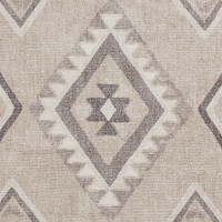 Whisper Beige Modern Diamonds Washable Rug Runner