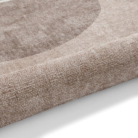 Whisper Beige Modern Divided Washable Rug