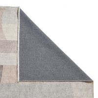 Whisper Beige Modern Geo Washable Rug