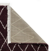 Boho 8280 Purple Berber Shaggy Moroccan Rug Runner