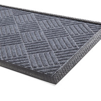 Graphite Diamond Stripes Doormat