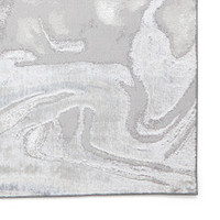 On Sale Tidal Silver Modern Abstract Rug 200x290cm