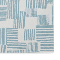 Catherine Lansfield Blocks Abstract Blue Rug