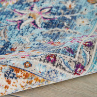 On Sale Blue Multi Vintage Kashan Rug VKA01 61x183cm