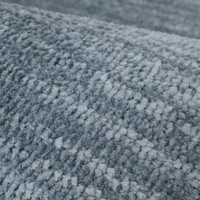 Closeup of Arlo Textured Blue Rug to show the texture and details.