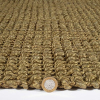 On Sale Whitefield Olive Brown Handwoven Boucle Rug 60x230cm runner