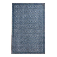 Catherine Lansfield Deco Peacock Washable Blue Rug