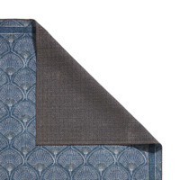 Catherine Lansfield Deco Peacock Washable Blue Rug