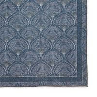 Catherine Lansfield Deco Peacock Washable Blue Rug