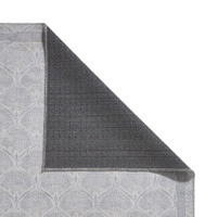 Catherine Lansfield Deco Peacock Washable Silver Rug