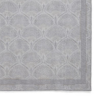 Catherine Lansfield Deco Peacock Washable Silver Rug