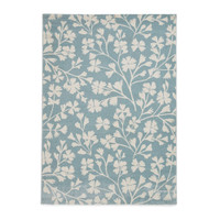 Catherine Lansfield Grace Floral Blue Rug