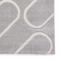 Catherine Lansfield Linear Curve Modern Geometric Grey Rug