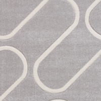 Catherine Lansfield Linear Curve Modern Geometric Grey Rug