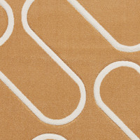 Catherine Lansfield Linear Curve Modern Geometric Ochre Rug