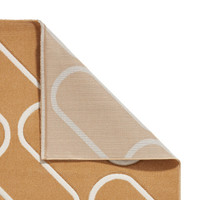 Catherine Lansfield Linear Curve Modern Geometric Ochre Rug