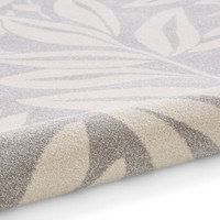 Catherine Lansfield Sorral Leaves Botanica Grey Rug