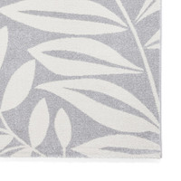 Catherine Lansfield Sorral Leaves Botanica Grey Rug