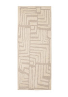 Ava Illusion Cream Rug Runner silo