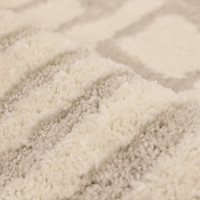 Ava Pave Cream Rug closeup detail