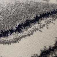 Dusk Watercolour Navy Rug closeup texture