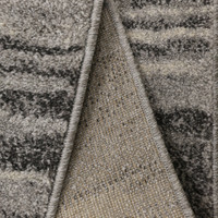 Freya Abstract Grey Rug folded