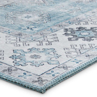 Topaz G4705 Traditional Light Blue Rug Runner