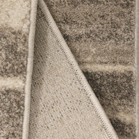 Freya Abstract Natural Rug Runner folded