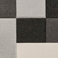 Modern Brooklyn Rug BRK04 Black Grey Runner