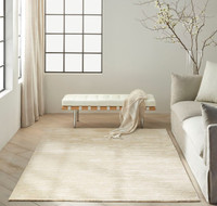 Calvin Klein Linear Stylish Ivory Rug Runner