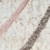 Glitz GLZ01 Ivory Multicolour Luxury Glossy Rug Runner