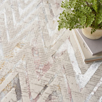 Glitz GLZ05 Multicolour Luxury Glossy Rug Runner